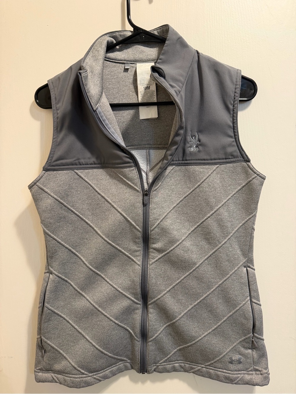 Under armor Women's Gray Quilted Full-Zip Vest